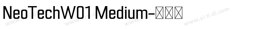 NeoTechW01 Medium字体转换
